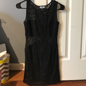 Black lace dress