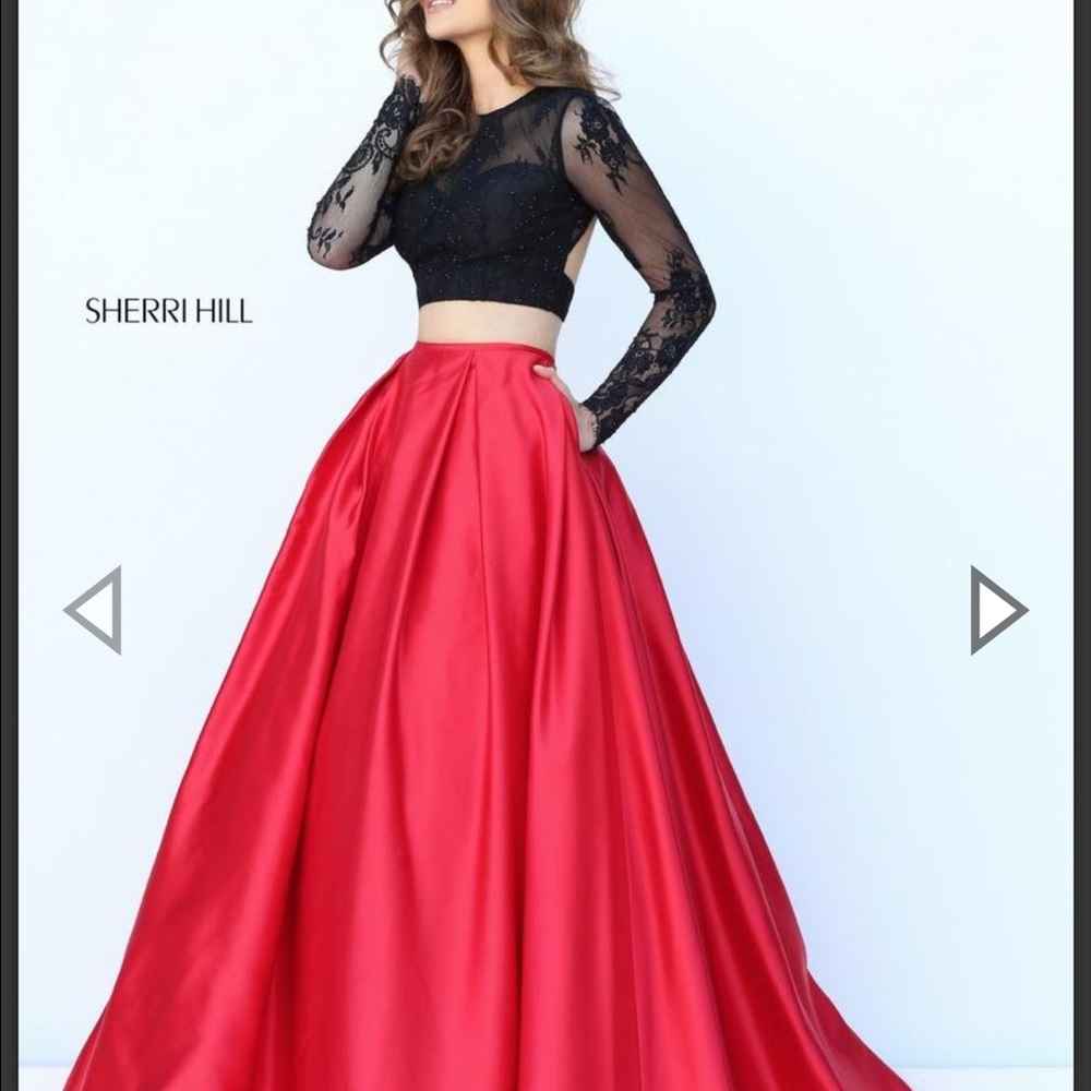 Sherri Hill two piece dress with pockets!