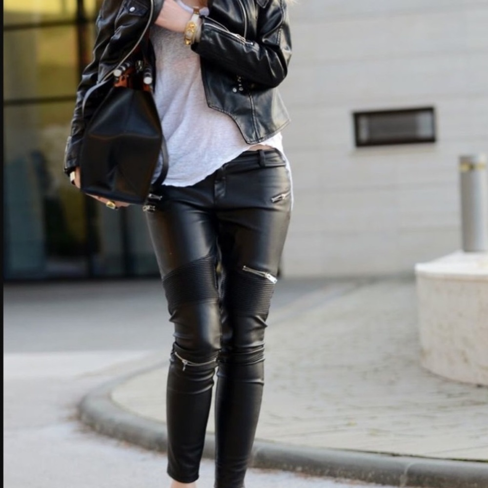 Zara Zip Moto pants