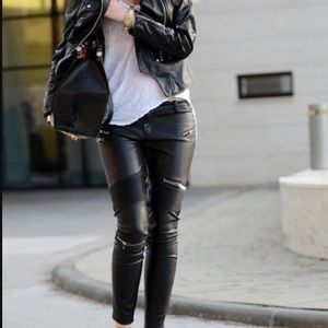 Zara Zip Moto pants