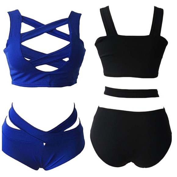 Last Mix & Match🔥High WAISTED CrissCross BIKINI - Picture 2 of 2