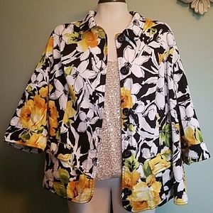 Gorgeous floral jacket size 2X CJ Banks