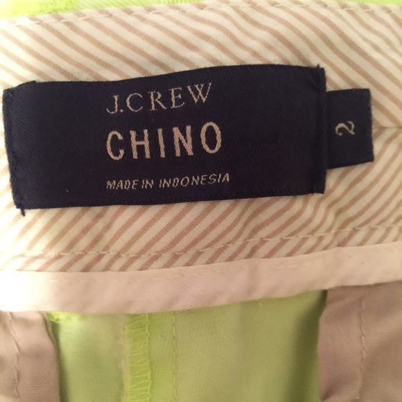 ❗️Sale ❗️Neon Green JCrew Chico Short Sz 2 - Picture 4 of 5