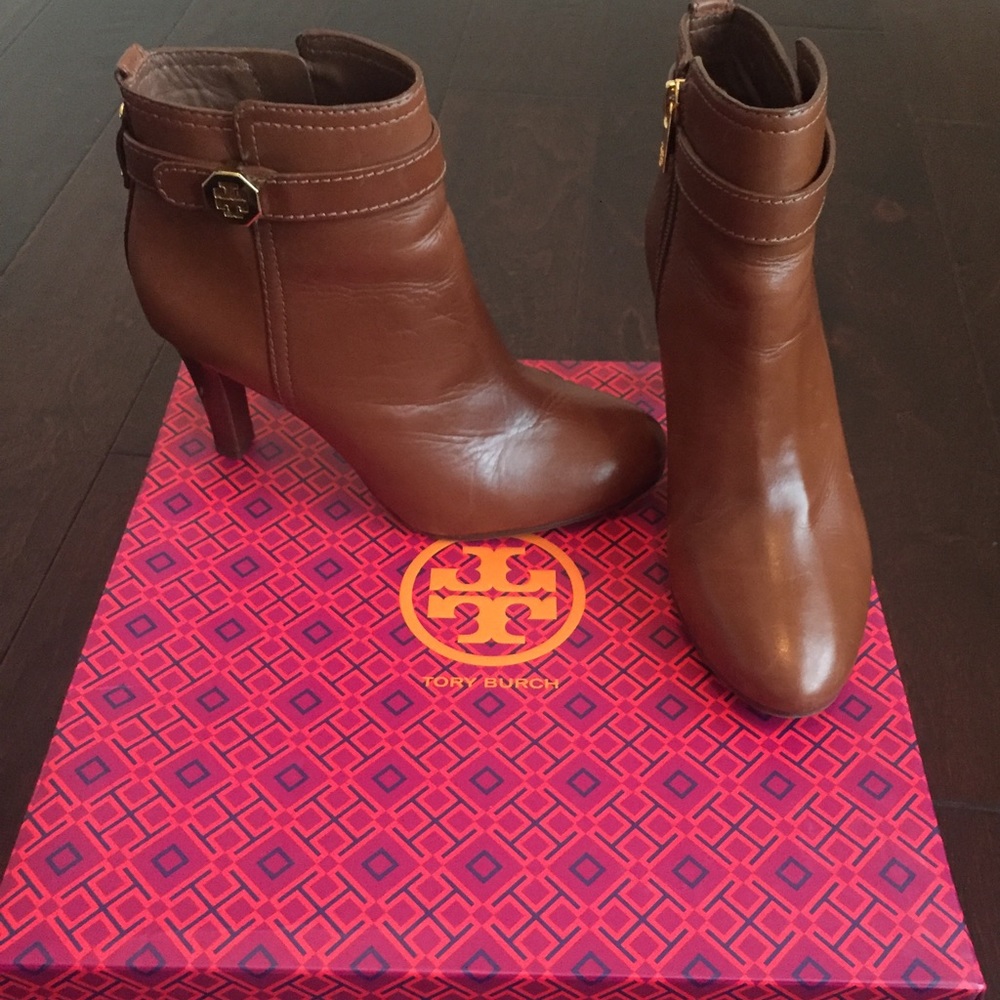 Tory Burch Almond Brita Booties