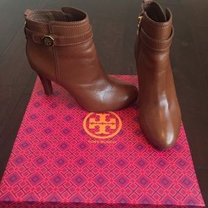 Tory Burch Almond Brita Booties