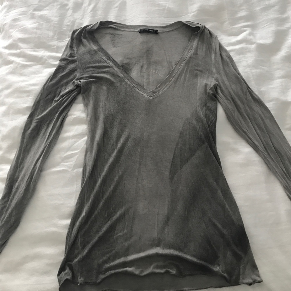 Light Grey Peace Sign Top