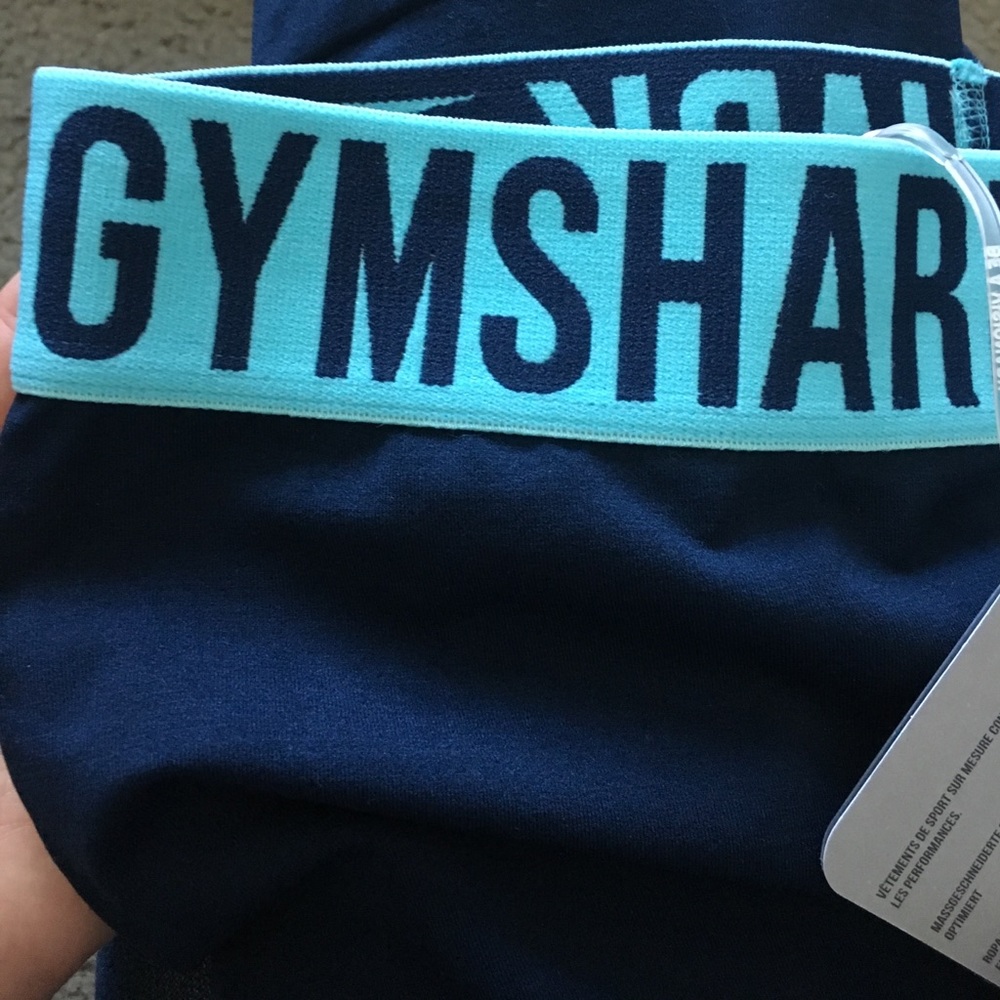 Gymshark SMALL cropped legging Marine Blue NWT