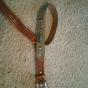 Leather Western Belt Leather Western Belt