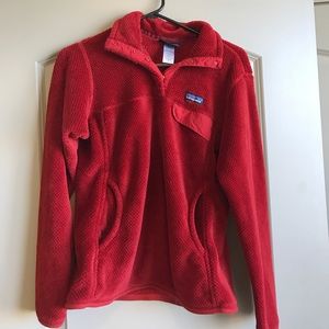Crimson medium women's patagonia snap pullover
