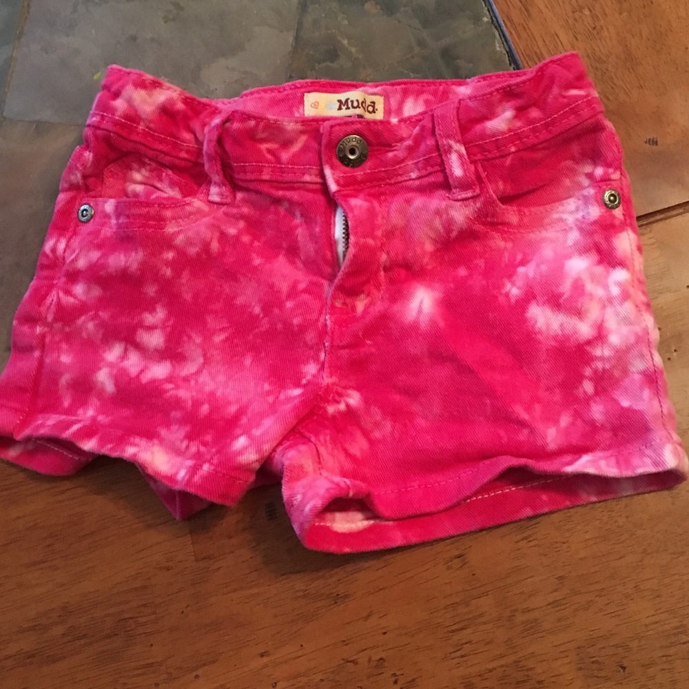 Mudd tie dye magenta short 6x