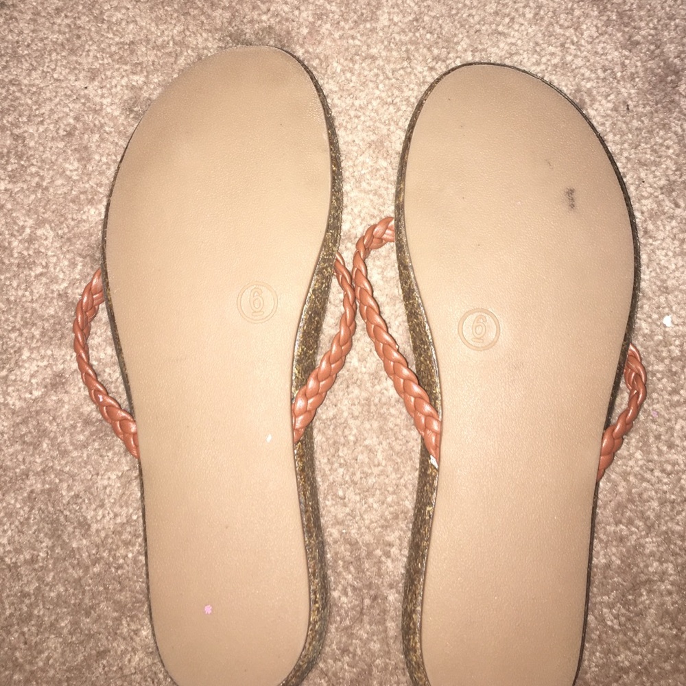 Brown Flip Flops - Picture 3 of 4