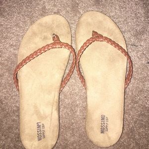 Brown Flip Flops