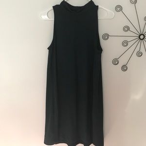 Dark teal high neck dress from H&M