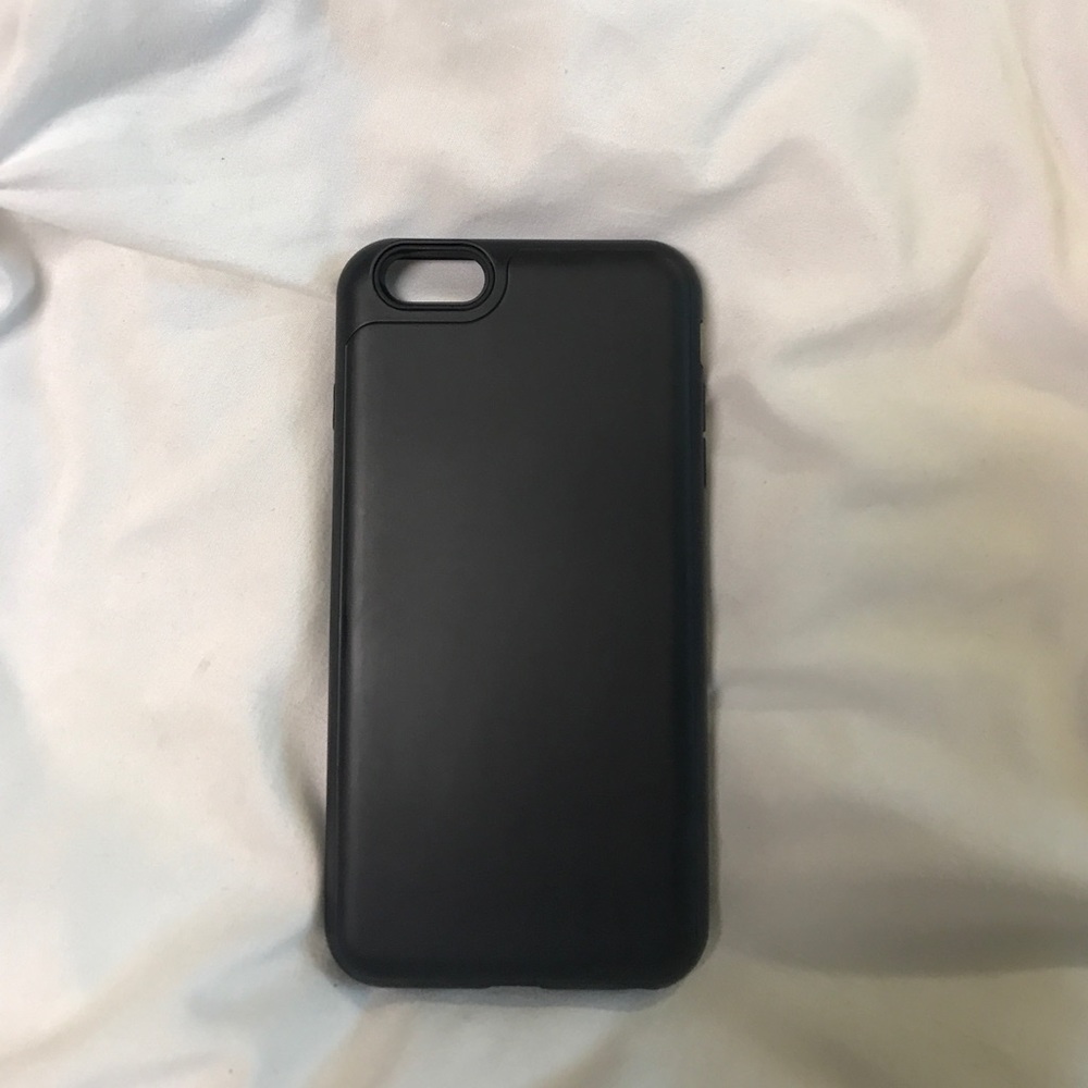 Matte Black iPhone 6/6s Plus Case w/ Card Holder