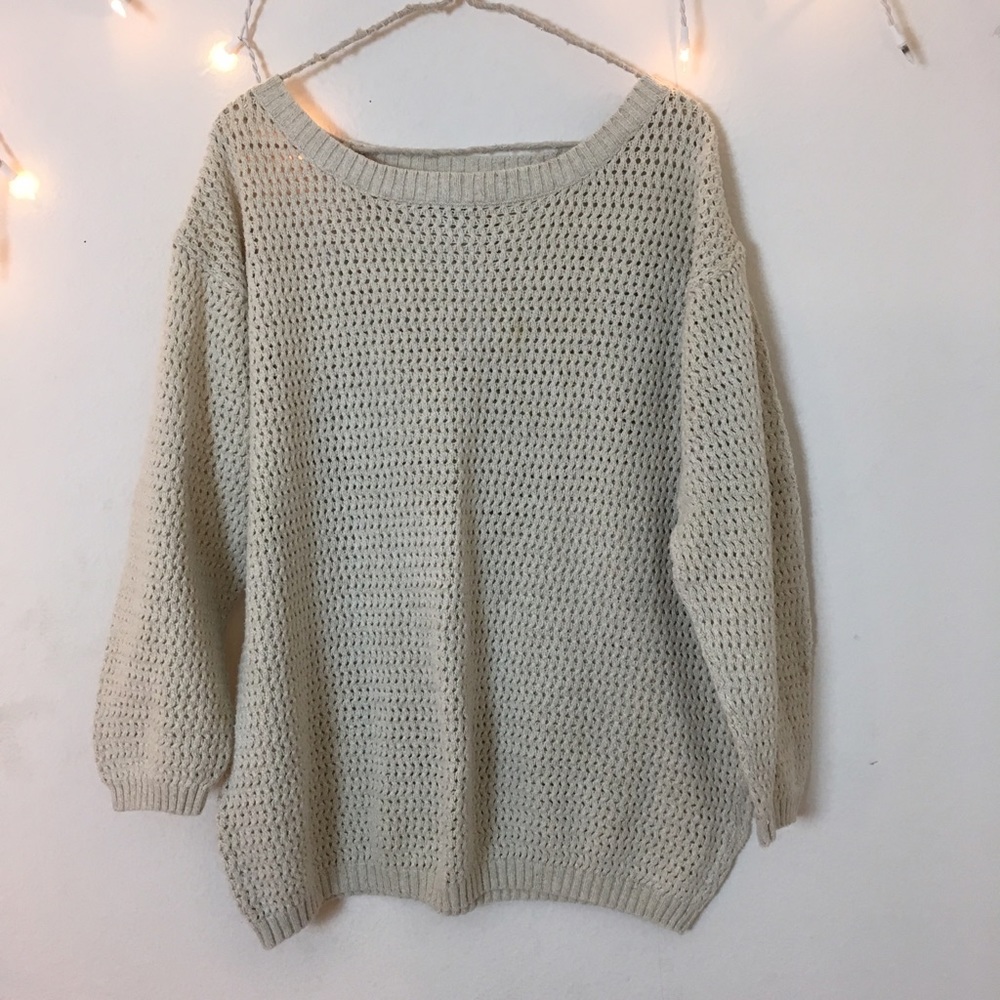 #17 Vintage Cream Knit Sweater