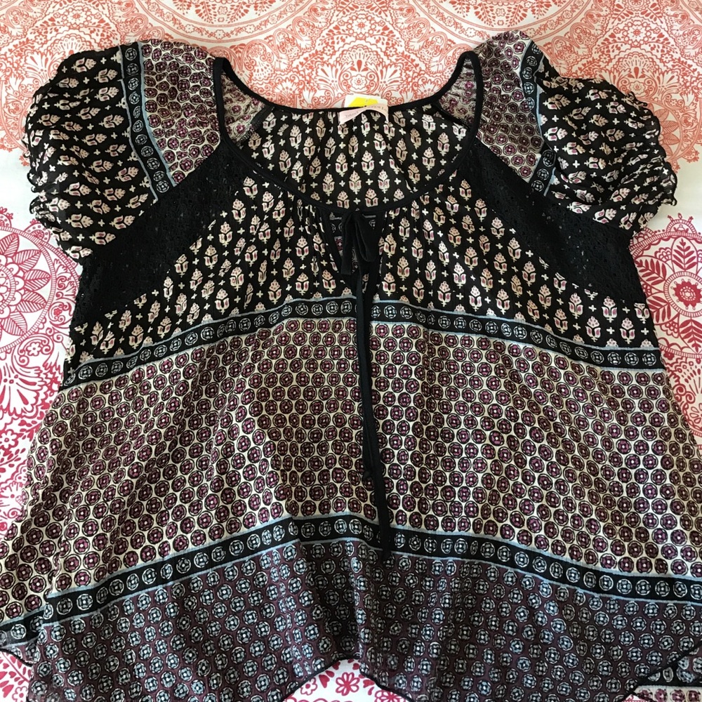 "Band of gypsies" bohemian blouse