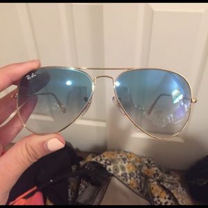 gradient rayban aviators