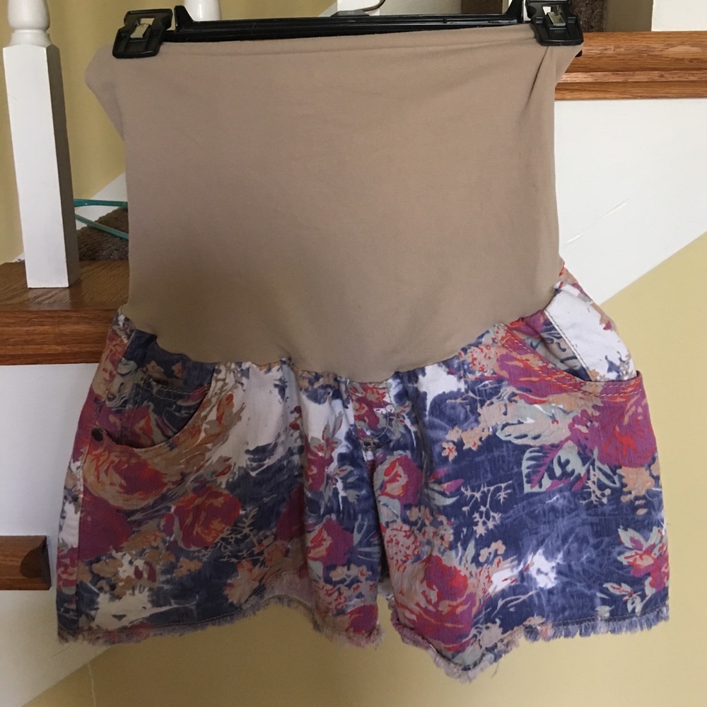 Indigo Blue maternity shorts