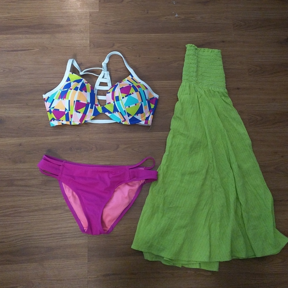 VS PINK Swimsuit and a swimsuit cover