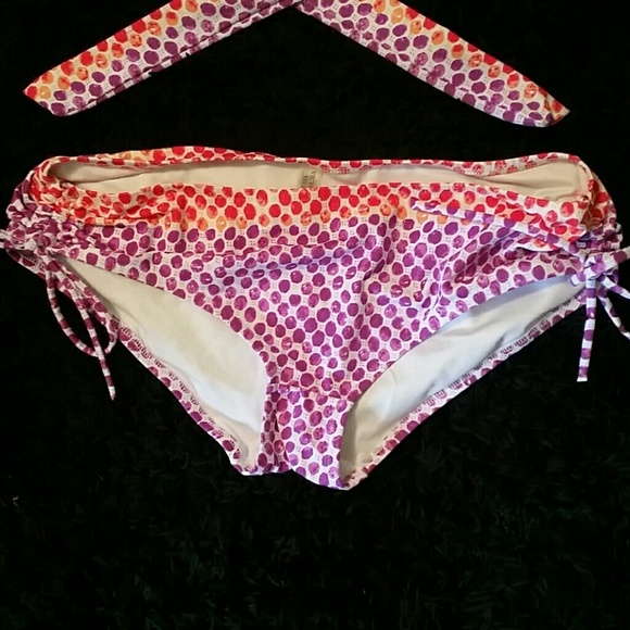 VS purple and red polka dot swim suit (set) L. GUC - Picture 4 of 7