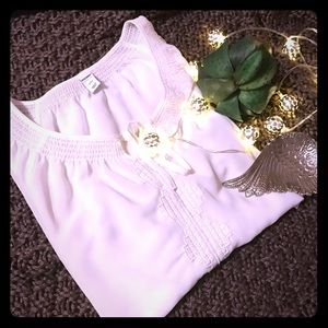 Old Navy White Sheer Blouse