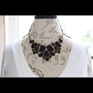 Black and gold statement necklace