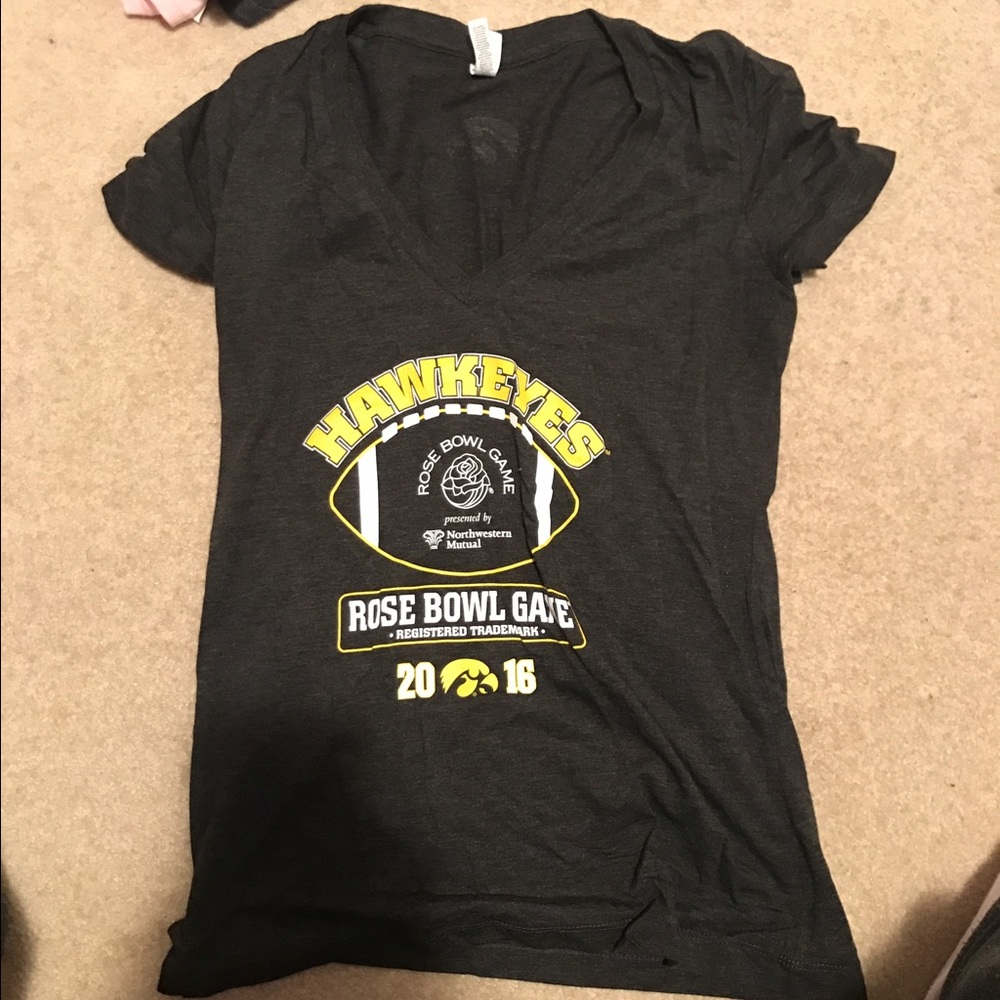 iowa hawkeyes rosebowl t-shirt