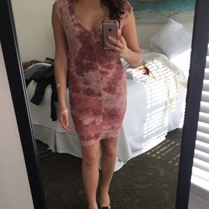 LOWERED PRICE! LIKE NEW rouched rosette dress