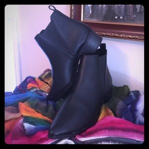 Black ankle boots