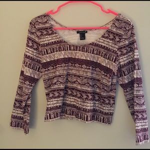 Aztec crop top