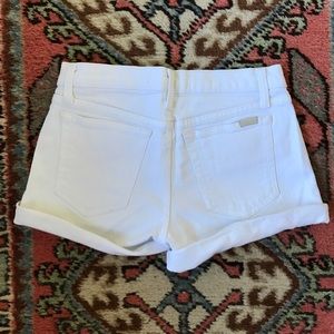 Joe's Brand Jean shorts in white