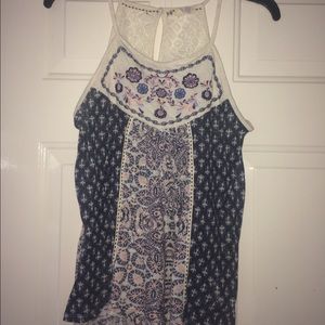 Cute high neck tank top