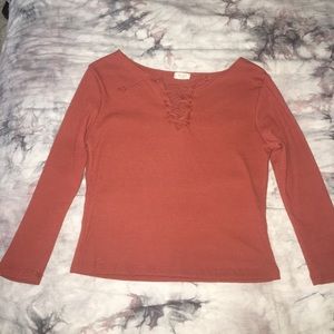 Brandy Melville crop sleeve crop top. Never worn