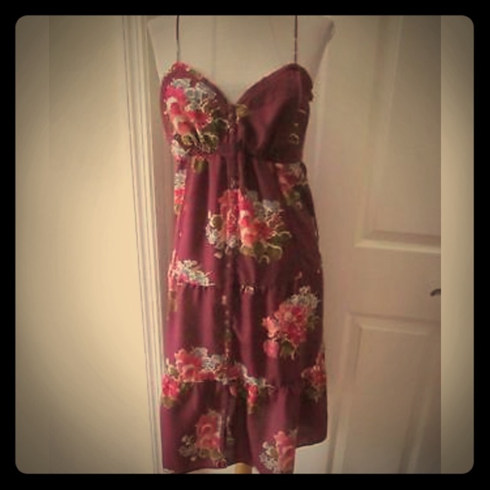 American eagle NWT FLORAL PLUM DRESS