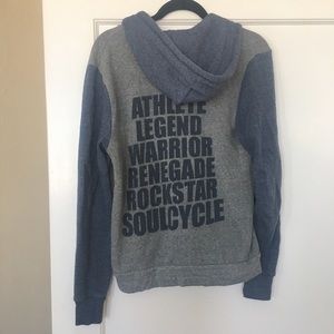 Soulcycle zip up hoodie