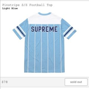 Supreme Pinstripe Football Top