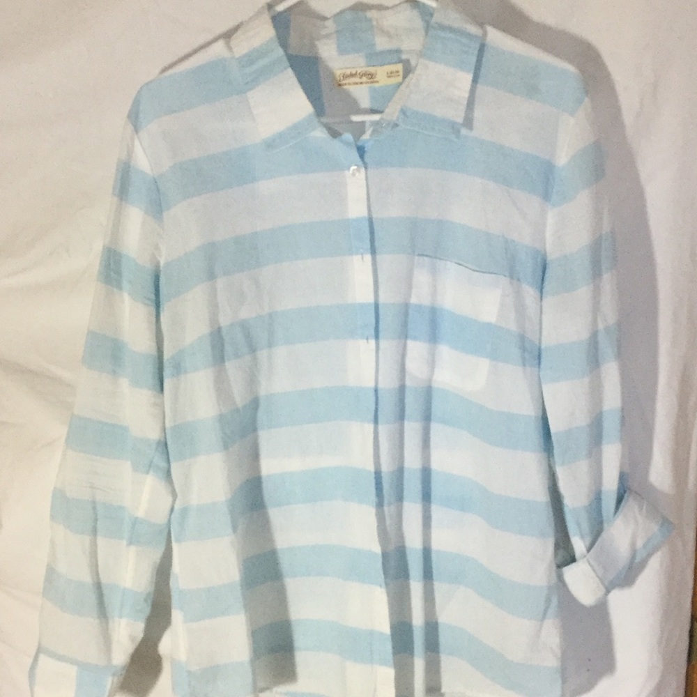 Striped blue/white blouse