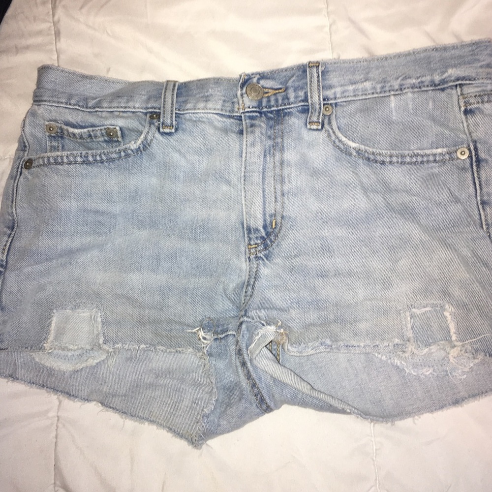 Light Wash Short Shorts