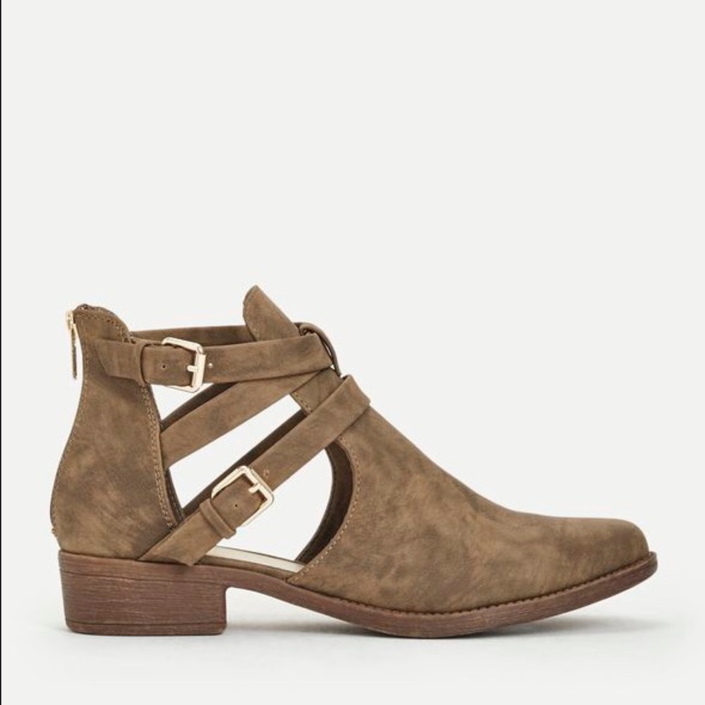 Cut out ankle booties