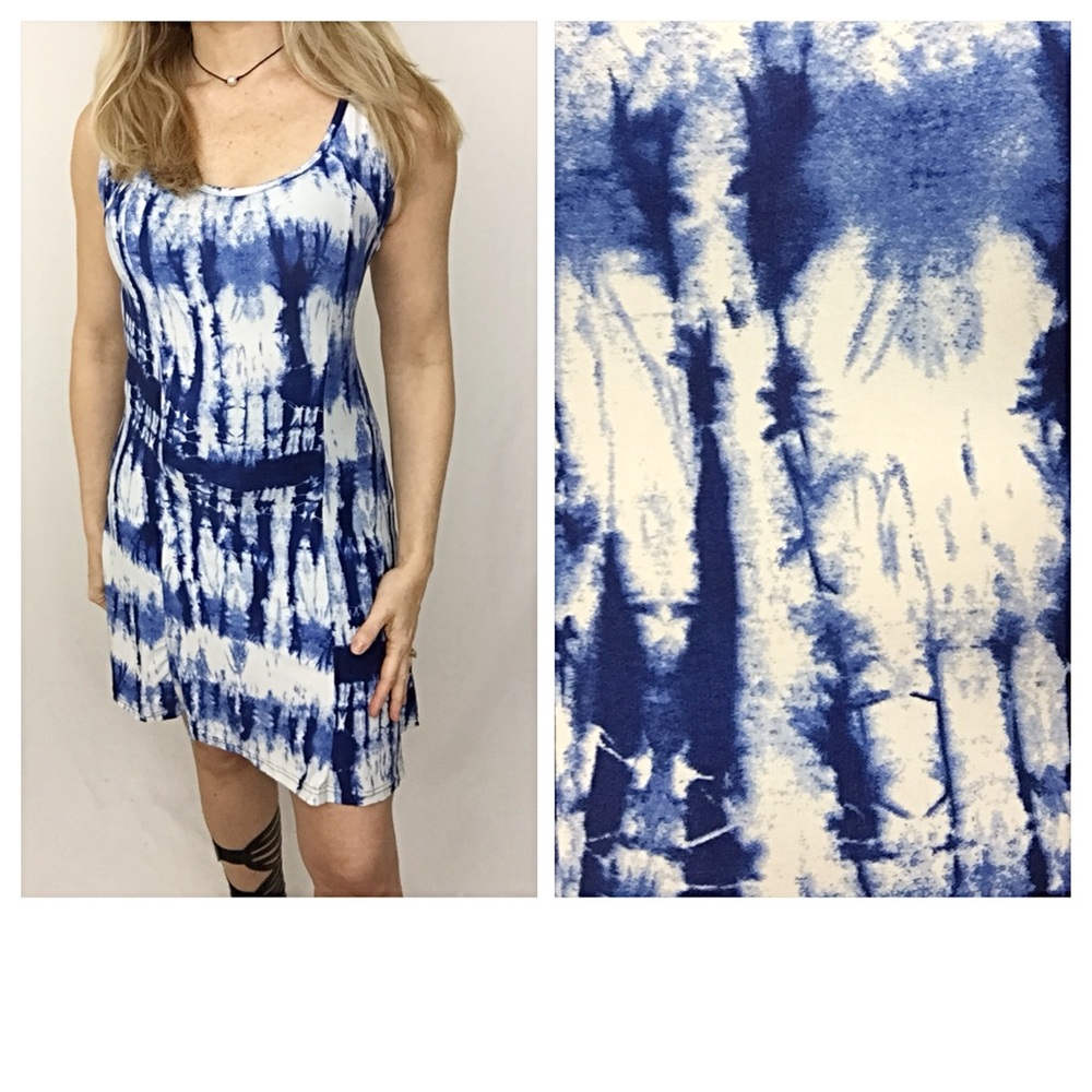 Tie Dye Supremely Soft Stretchy Slip Dress S - Picture 5 of 7