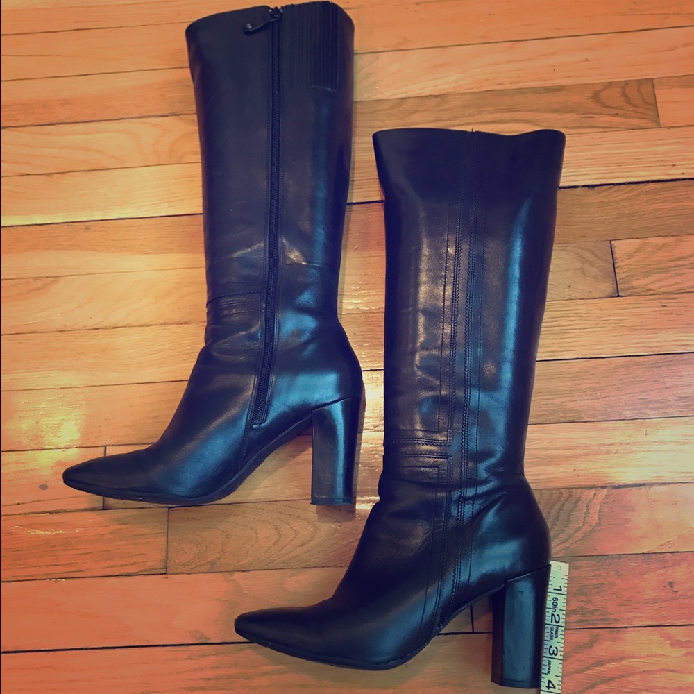 Rockport Tall Pinked Black Leather Boot