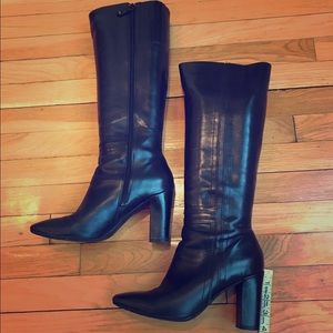 Rockport Tall Pinked Black Leather Boot