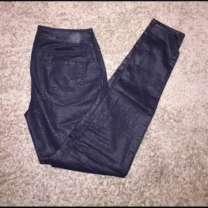 American eagle black sparkly stretch jeans 😁