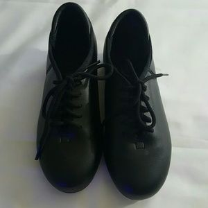 Kids Unisex black tap shoes