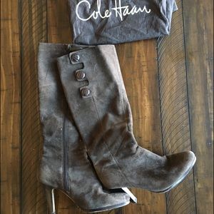 Cole Haan Brown Suade Boots