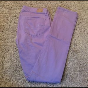 American eagle purple jeans 😁