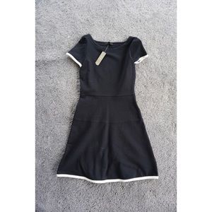 J Crew Black Short Sleeve Dress 00