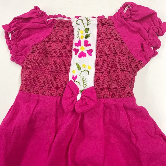 New Mexican Embroidered Dress for Girls Toddler - Picture 2 of 4