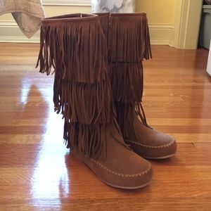 Natural Reflections 3 Tier Fringe Boots