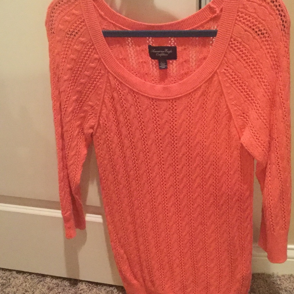 Hot pink knit sweater
